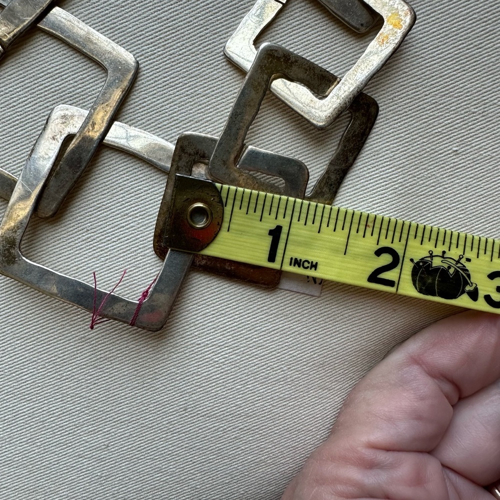 Statement Necklace Featuring Interlocking Squares… - image 7